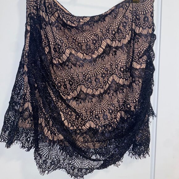 Free people black Zoey Lace Mini Skirt - Picture 1 of 5